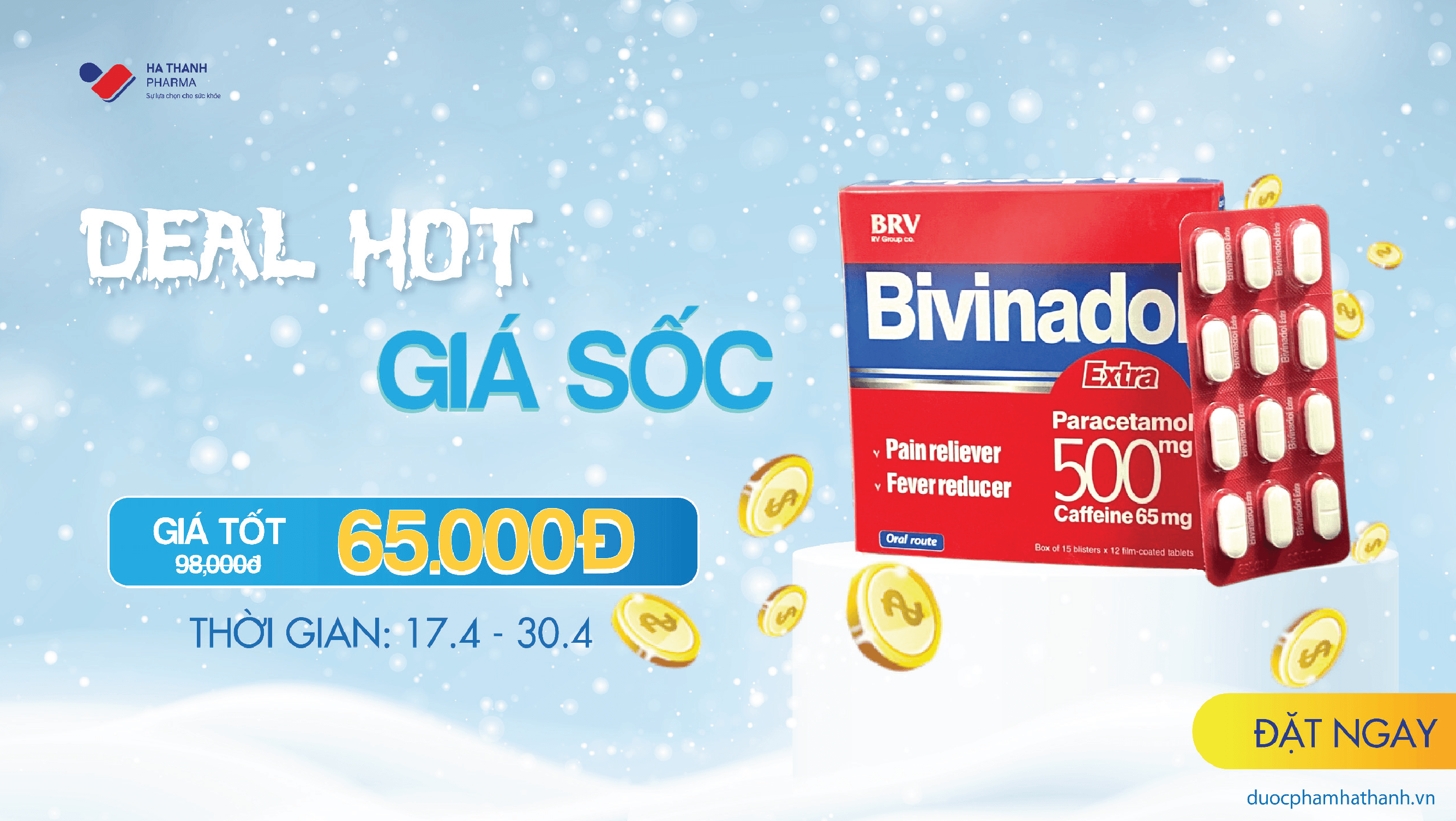 🔥Deal Hot cho BIVINADOL giá chỉ còn 65.000đ/hộp